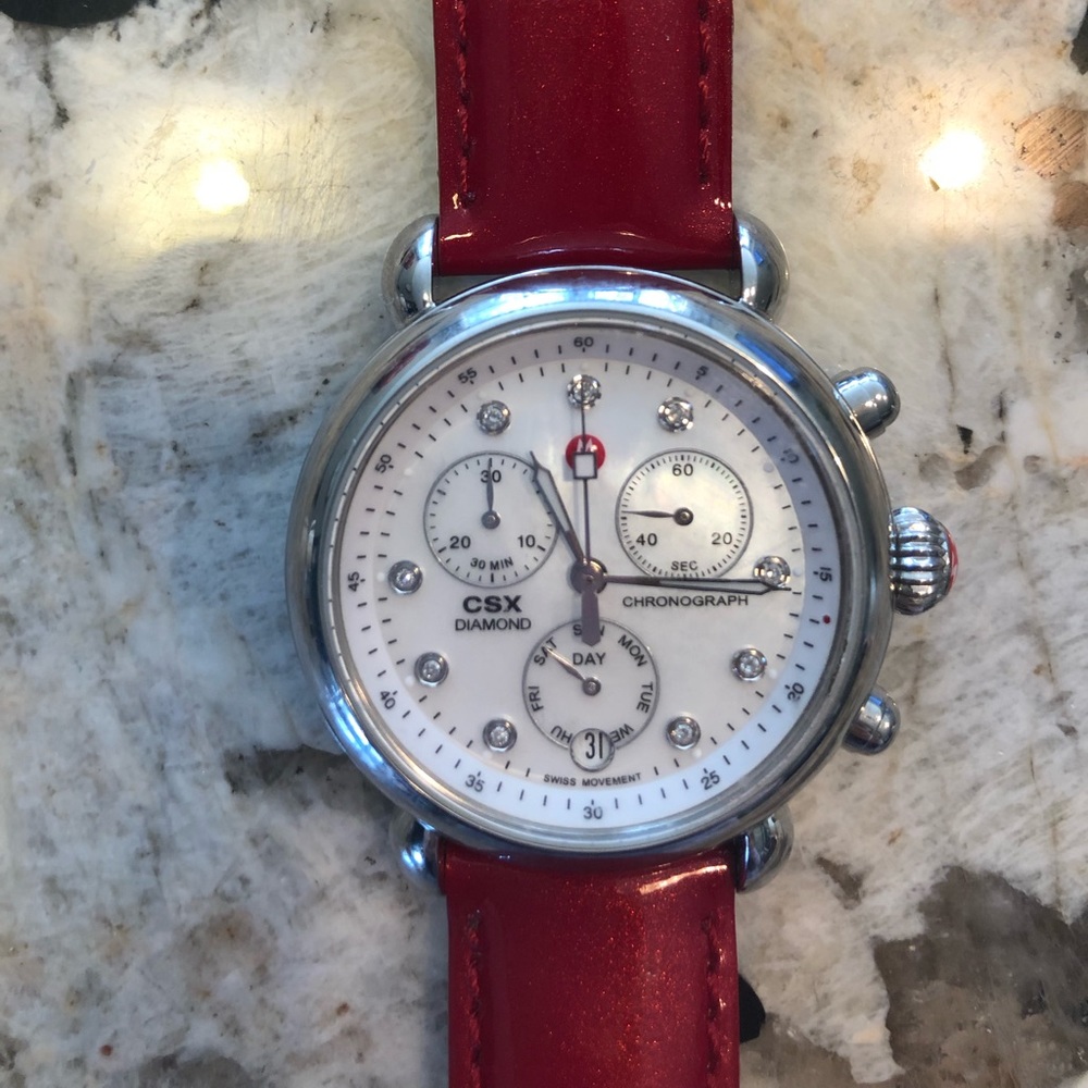 Michele Watch with 9 diamonds.